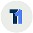 T1 blue logo