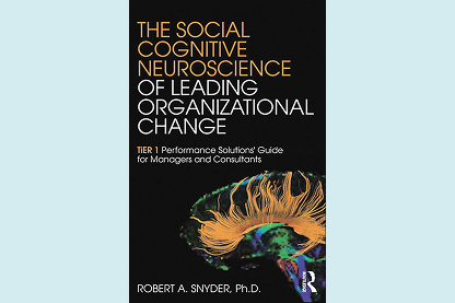 Book cover presents a bold title above a colorful stylized brain illustration against a black background; author and a small publisher mark appear along the bottom.