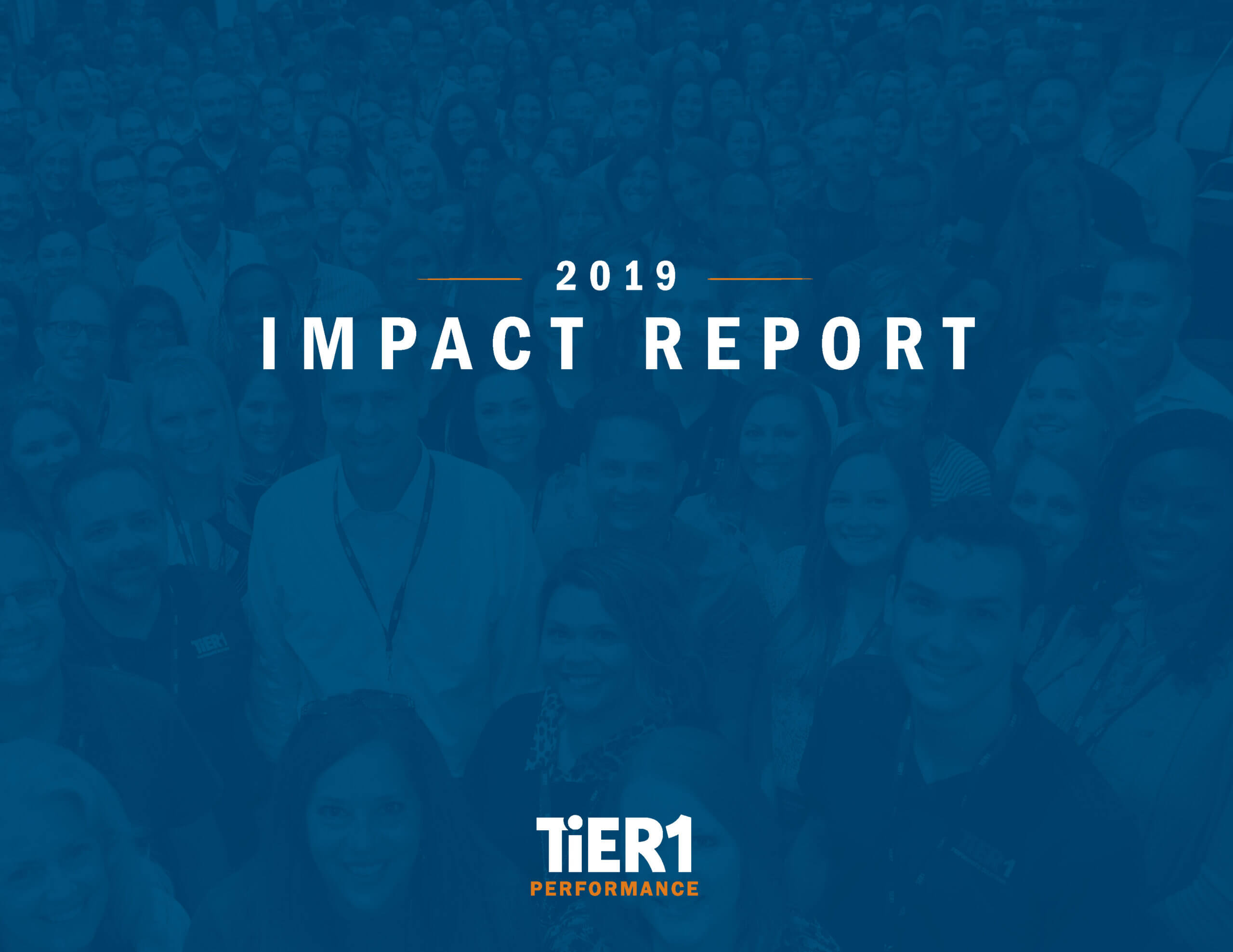 Cover of TiER1’s 2019 Impact Report