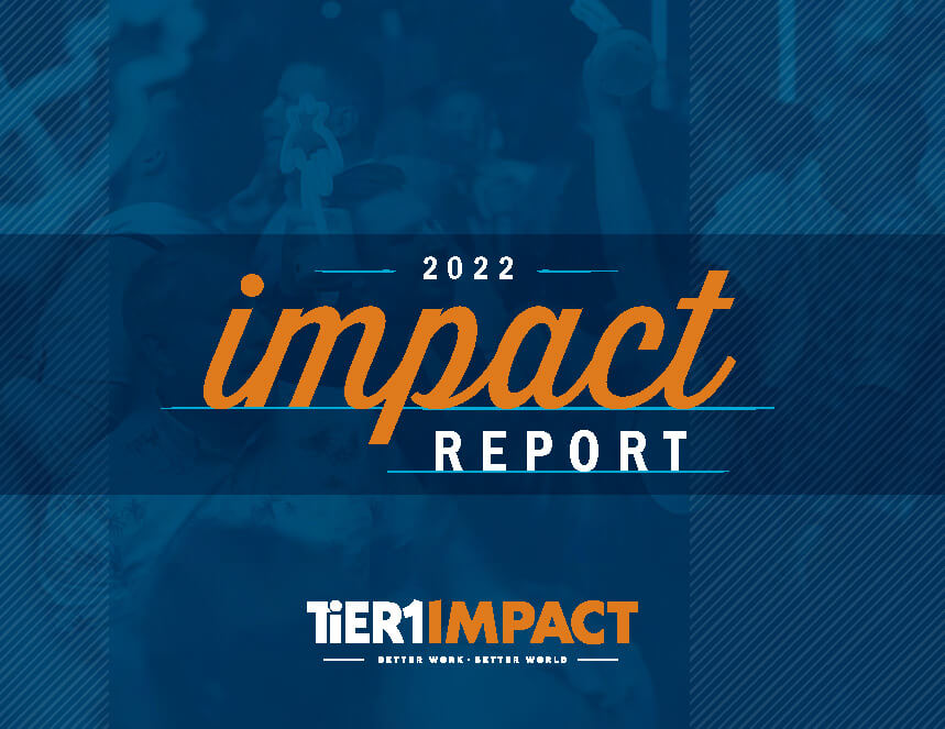 Cover of TiER1’s 2022 Impact Report