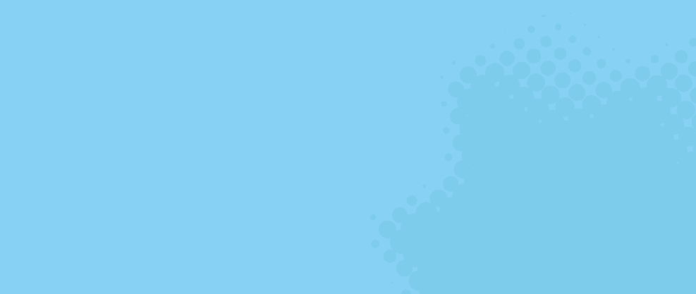 Blue background and a black star icon in the top left corner of the text, star in halftone pattern on the right